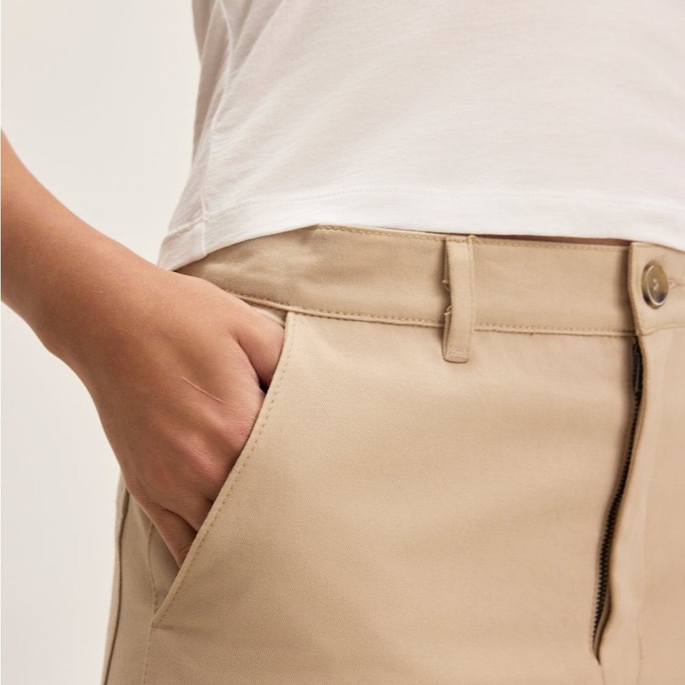NWT Velvet By Graham & Spencer‎ Alexis Barrel Khaki Twill Pants - Picture 4 of 13